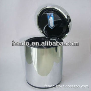 Black plastic stand up ashtray for cars